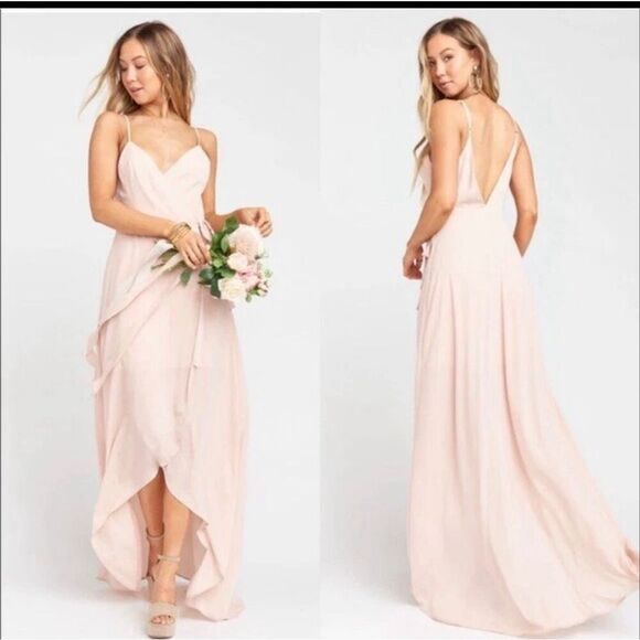 Show Me Your MuMu Dresses & Skirts - Show me your mumu Mariah wrap dress blush beige small NWT